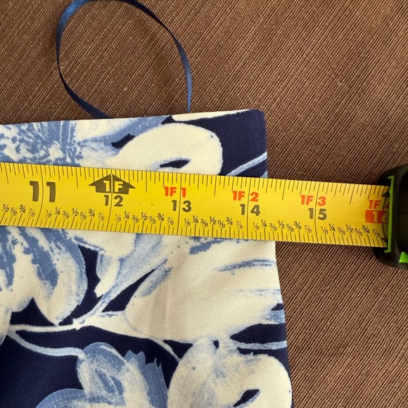 Lulu’s Floral Lanai Maxi Skirt NWT Size Large Navy Blue White Long Full Skirt - Picture 7 of 13